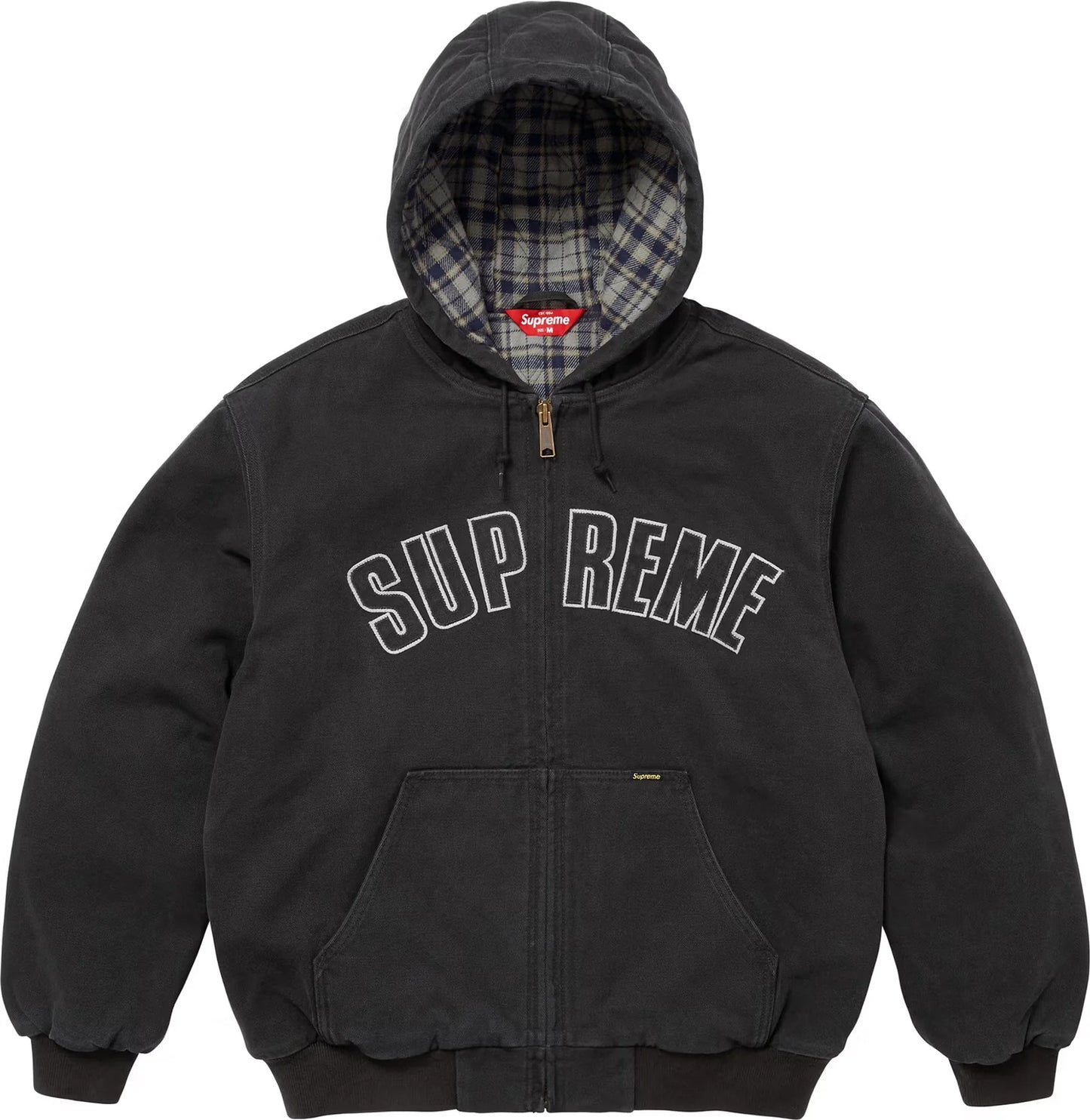 Plaid-Lined Work Jacket